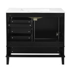 Modern Bathroom Cabinet With Sink Combo Set