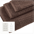 Cotton Diamond Waffle Weave Bath Towel Set - Grayson Collection