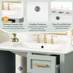 Modern Bathroom Cabinet With Sink Combo Set