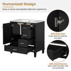 Modern Bathroom Cabinet With Sink Combo Set
