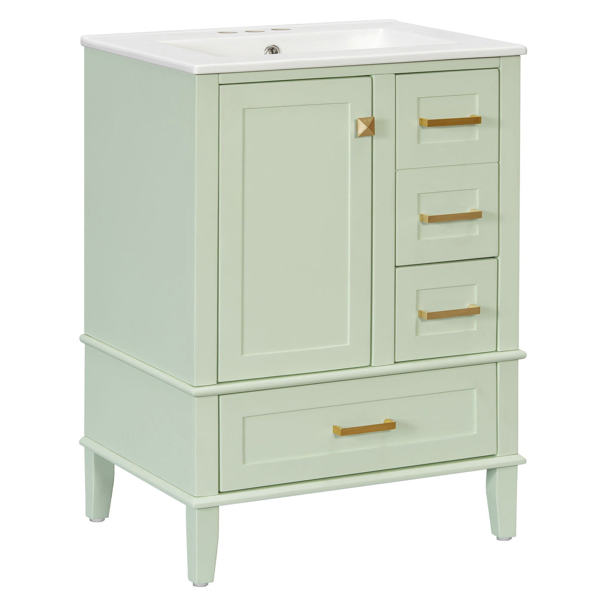 Modern Bathroom Cabinet With Sink Combo Set