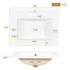 Modern Bathroom Cabinet With Sink Combo Set