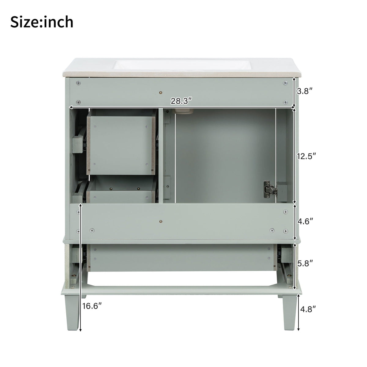 Modern Bathroom Cabinet With Sink Combo Set