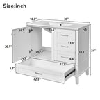 Modern Bathroom Cabinet With Sink Combo Set