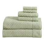 Cotton Diamond Waffle Weave Bath Towel Set - Grayson Collection