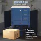 Modern Bathroom Cabinet With Sink Combo Set