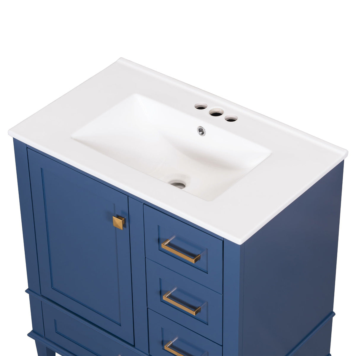 Modern Bathroom Cabinet With Sink Combo Set