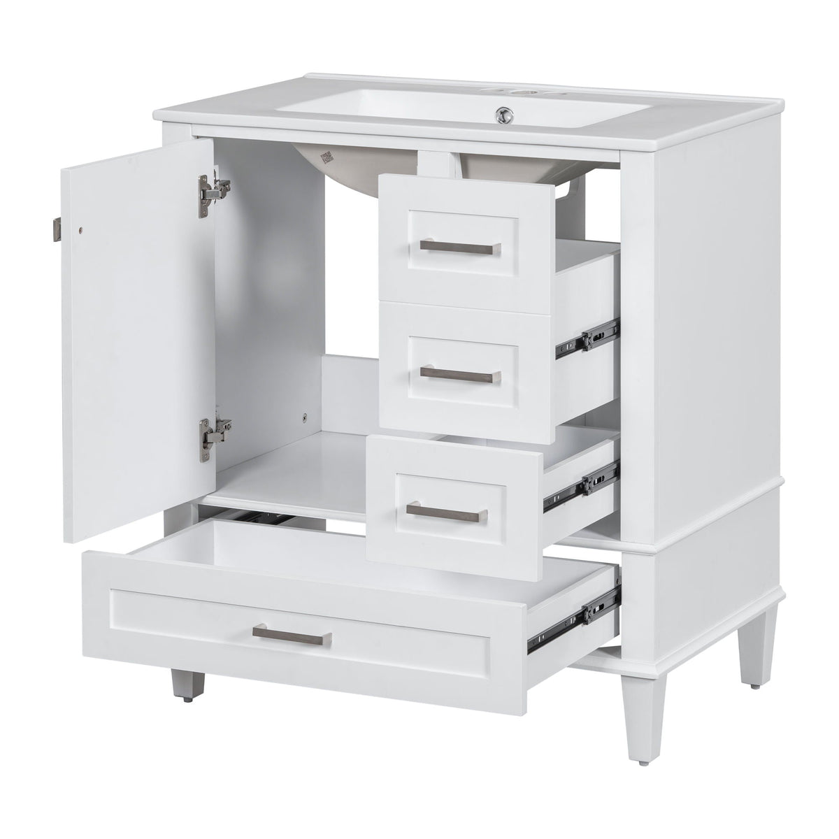 Modern Bathroom Cabinet With Sink Combo Set