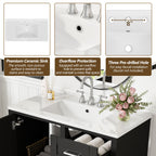 Modern Bathroom Cabinet With Sink Combo Set