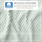 Cotton Diamond Waffle Weave Bath Towel Set - Grayson Collection