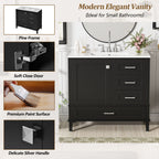 Modern Bathroom Cabinet With Sink Combo Set