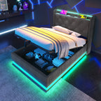 Upholstered Bed, Hydraulic Storage Bed (Without Mattress)