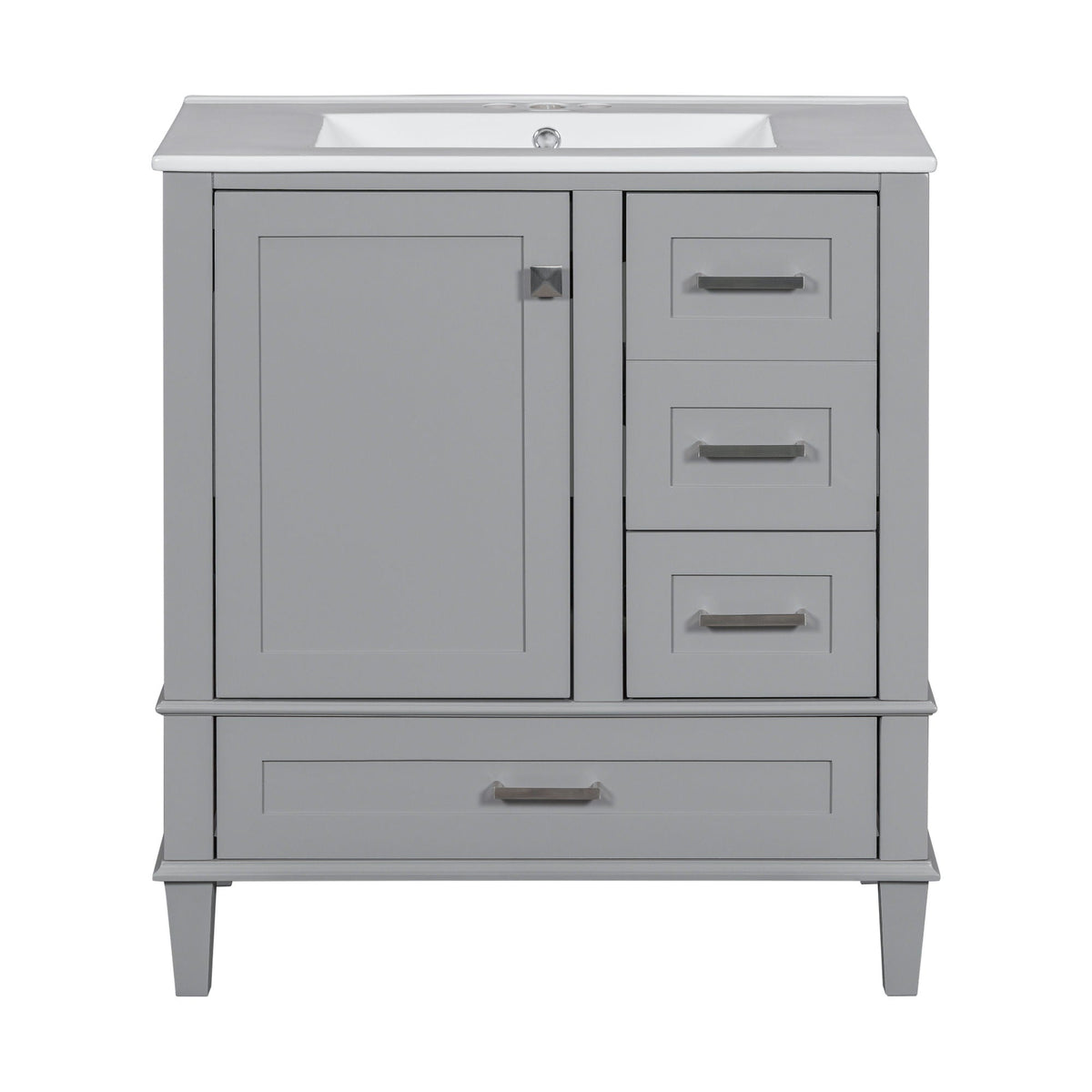 Modern Bathroom Cabinet With Sink Combo Set