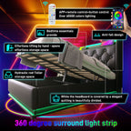 Upholstered Bed, Hydraulic Storage Bed (Without Mattress)