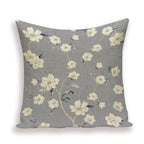 Decorative Plant Flower Throw Pillow Cover