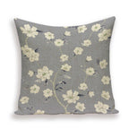 Decorative Plant Flower Throw Pillow Cover