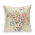Decorative Plant Flower Throw Pillow Cover