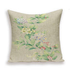Decorative Plant Flower Throw Pillow Cover