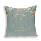 Decorative Plant Flower Throw Pillow Cover