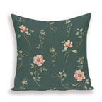 Decorative Plant Flower Throw Pillow Cover
