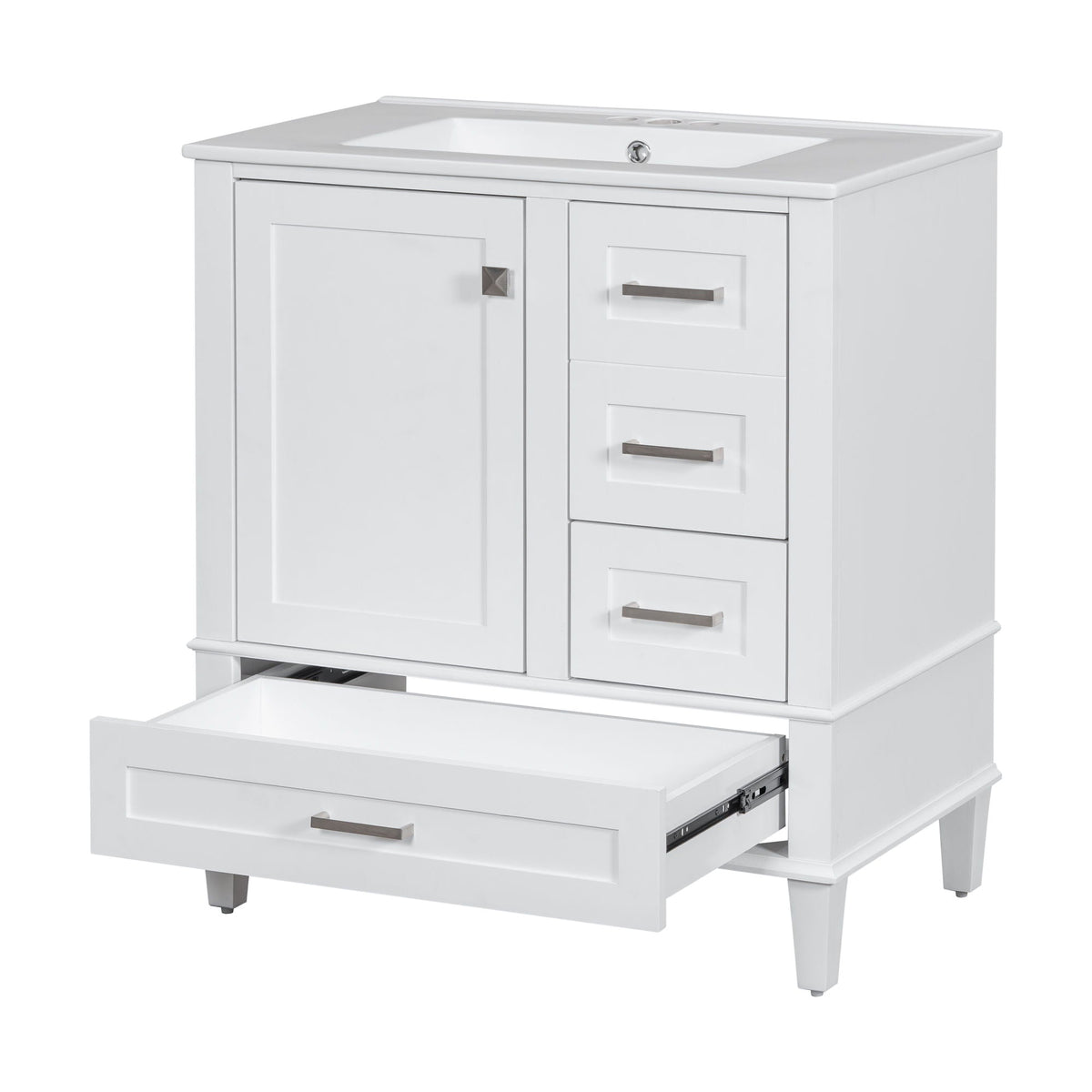 Modern Bathroom Cabinet With Sink Combo Set