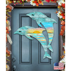 Dolphins Decorative Coastal Door Decor