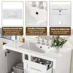 Modern Bathroom Cabinet With Sink Combo Set