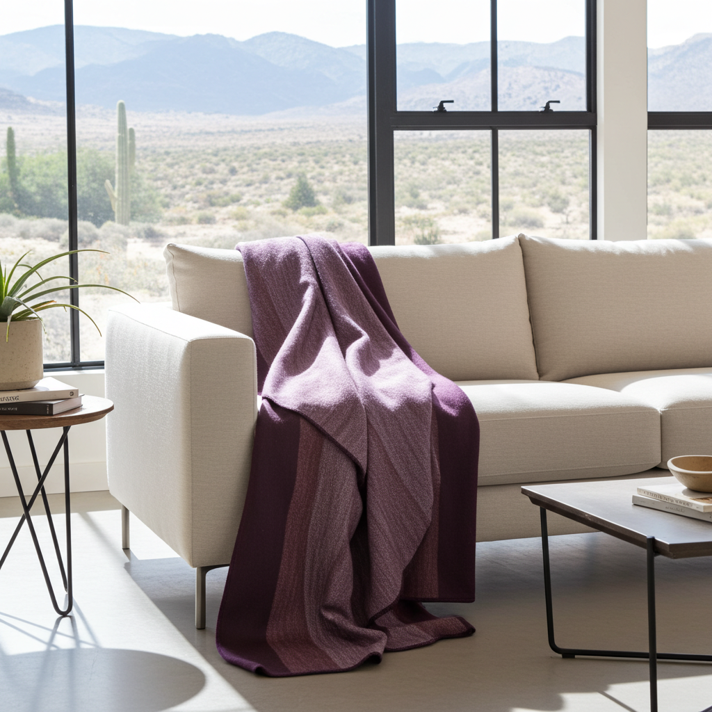 Alpaca Throw Blanket Handwoven