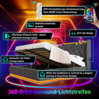 Upholstered Bed, Hydraulic Storage Bed (Without Mattress)