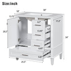 Modern Bathroom Cabinet With Sink Combo Set