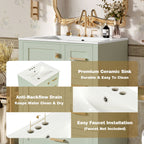 Modern Bathroom Cabinet With Sink Combo Set