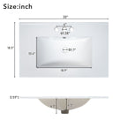 Modern Bathroom Cabinet With Sink Combo Set