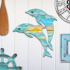 Dolphins Decorative Coastal Door Decor