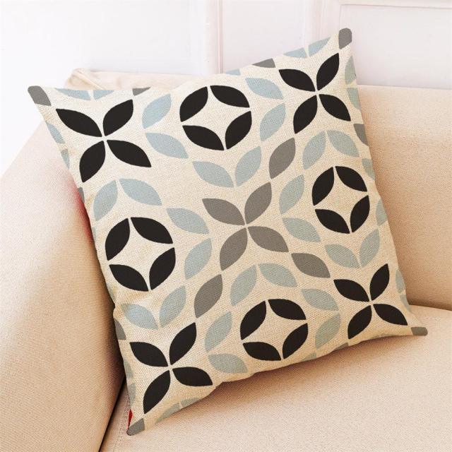 Elegant Pattern Printed Throw Pillow Case