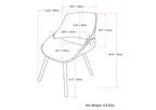 Malden Bentwood Dining Chair - Turquoise