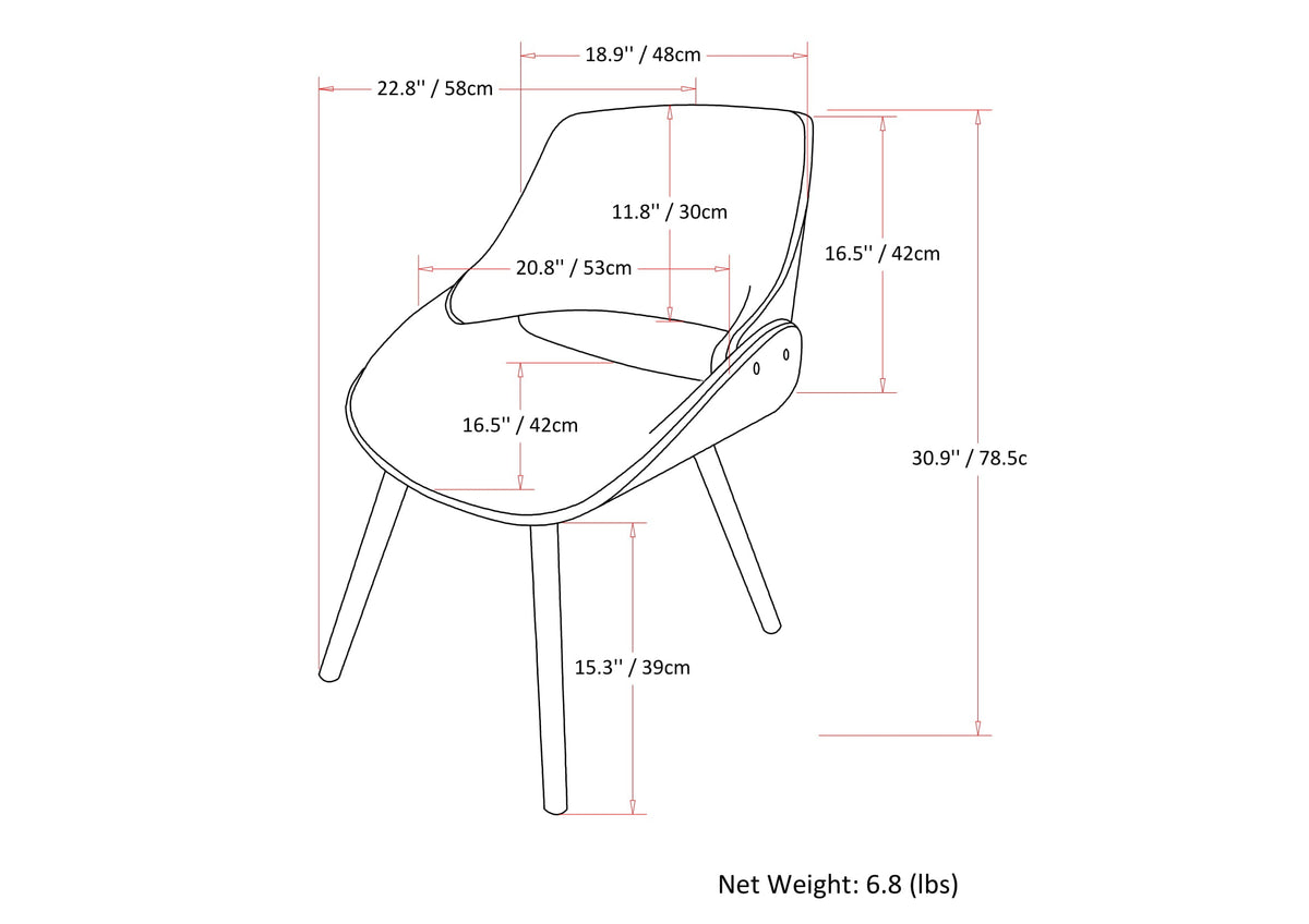 Malden Bentwood Dining Chair - Turquoise