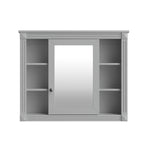 Wall Mounted Bathroom Storage Cabinet With Mirror, Cabinet With 6 Open Shelves