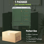 Modern Bathroom Cabinet With Sink Combo Set