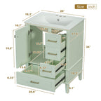 Modern Bathroom Cabinet With Sink Combo Set