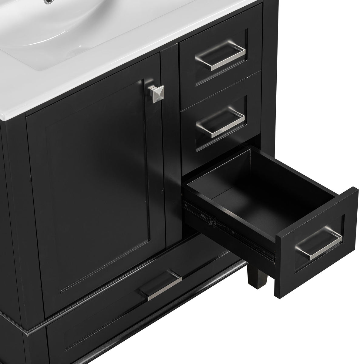 Modern Bathroom Cabinet With Sink Combo Set