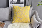 Floral Embroidered Throw Pillow Covers