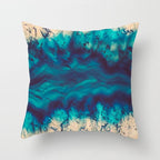 Flower Leaves Pattern Throw Pillow Case