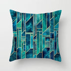 Flower Leaves Pattern Throw Pillow Case
