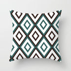 Flower Leaves Pattern Throw Pillow Case