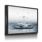 Heart Water Splash Canvas Wall Art