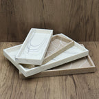 High-End Resin Bathroom Set with Empty Bottles