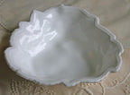 Antique Westmoreland Milk Glass Bowl with Embossed Grapes & Vines