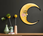 Sun Wall Art Ready to Hang 20" Smiling Yellow Sun Wall Decor