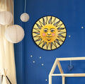 Sun Wall Art Ready to Hang 20" Smiling Yellow Sun Wall Decor