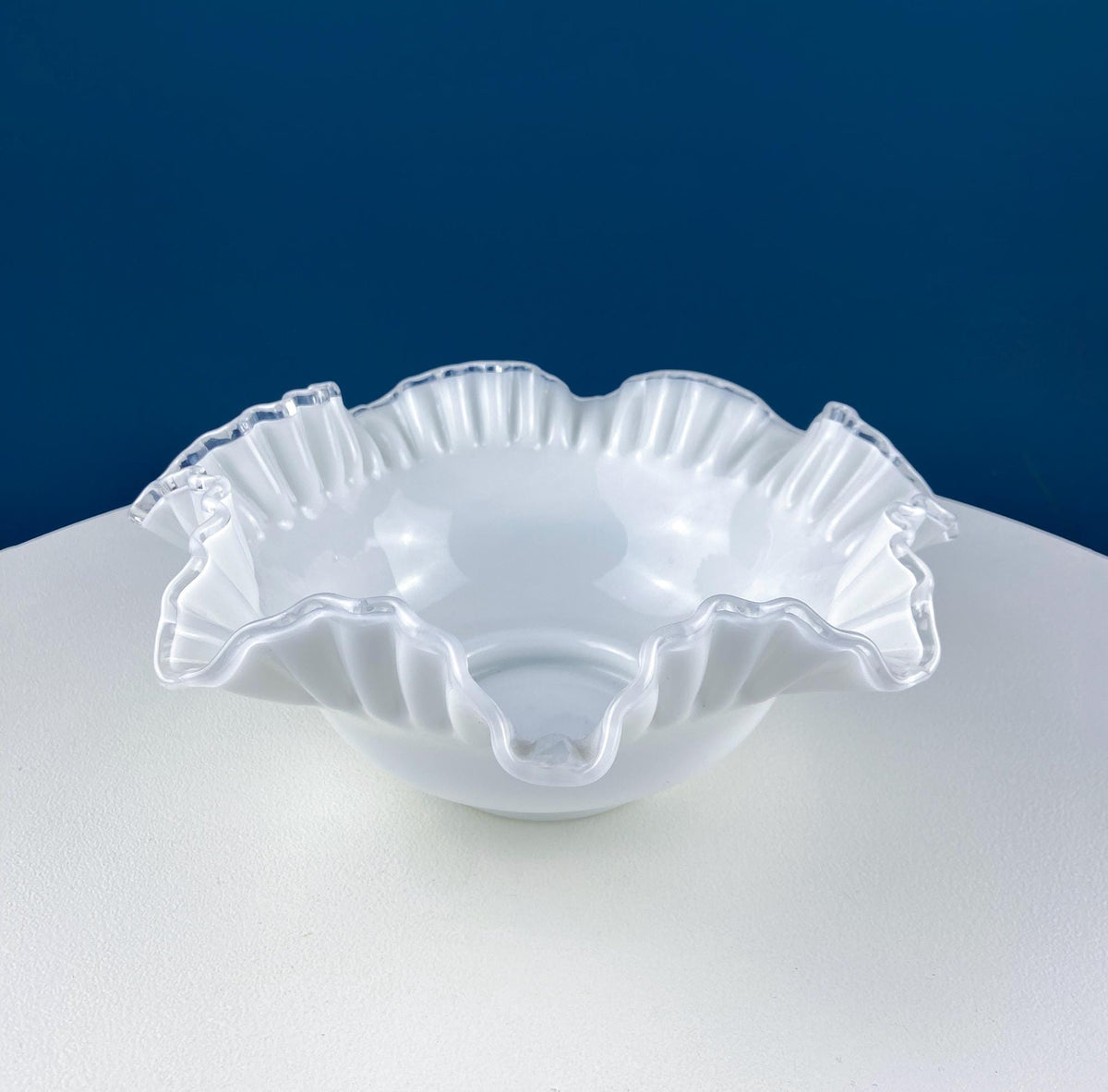 Silvercrest Bowl with Ruffled Edge